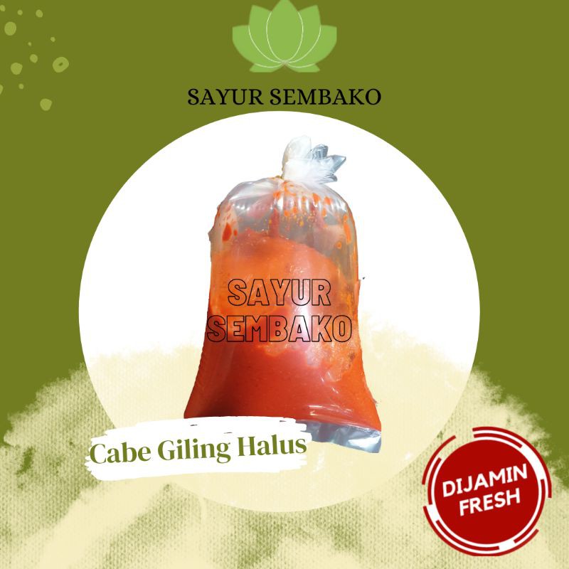 

Cabe Giling halus murni 1/2kg
