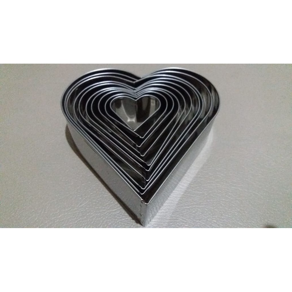 1 Set Ring Cutter Roti / Kue Model Love