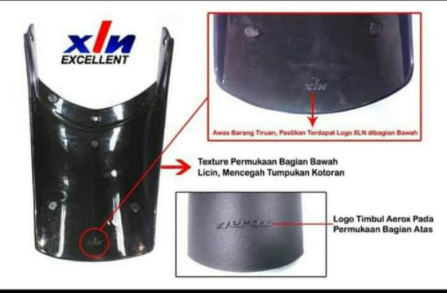 mudflap Sambungan spakbor yamaha aerox 155 connected 2020 2021
