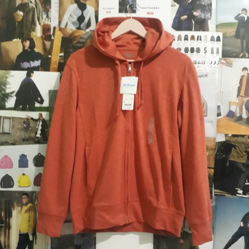 Jaket Hoodie Uniqlo Airsm pria