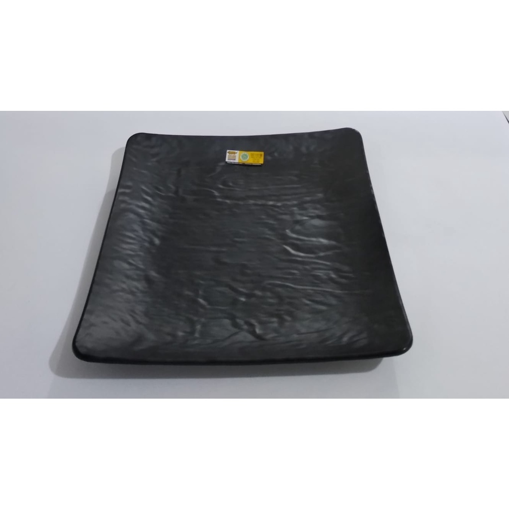 MURCE DAY (4PCS) PIRING SAJI ESTETIK Golden Dragon P6910A Piring melamin Kotak Relief Batu 10inc Hit