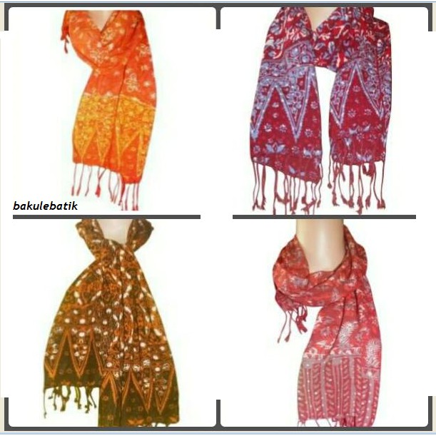 Syal Batik Suvenir Scraft Shawl Grosir Murah Khas Jogja