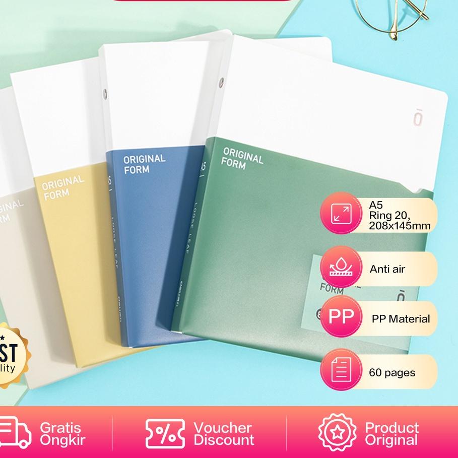 

Update - Deli Loose Leaf Book / Binder Book A5 B5 60 Lembar 20/26 Ring GHA560 GHB560