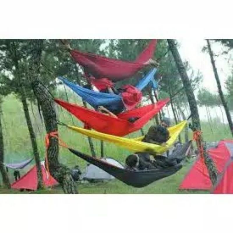 [COD] hammock single ayunan gantung ukuran 150×250 include tali webing / hammock ayunan gantung / hammock ayunan pohon / ayunan gantung / ayunan dewasa / ayunan gantung dewasa