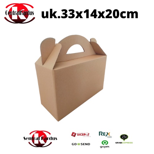 

Hemat Kardus Die Cut Tas Jinjing Isi 10 Pcs UK. 33x14x20cm ( jinjing ) tenteng/Kardus/Polos/Buah/hampers/parcel/Mangga/Alpukat/klonal/Kardus Packaging Jinjing