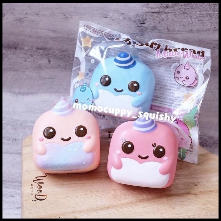 PROMO SQUISHY LICENSED millie billie chigiri whale chigiri bread