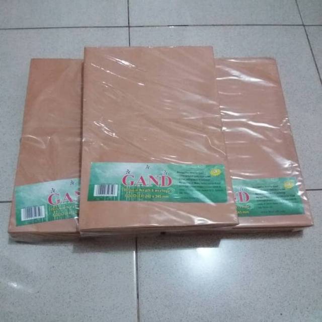 

Amplop Cokelat Folio