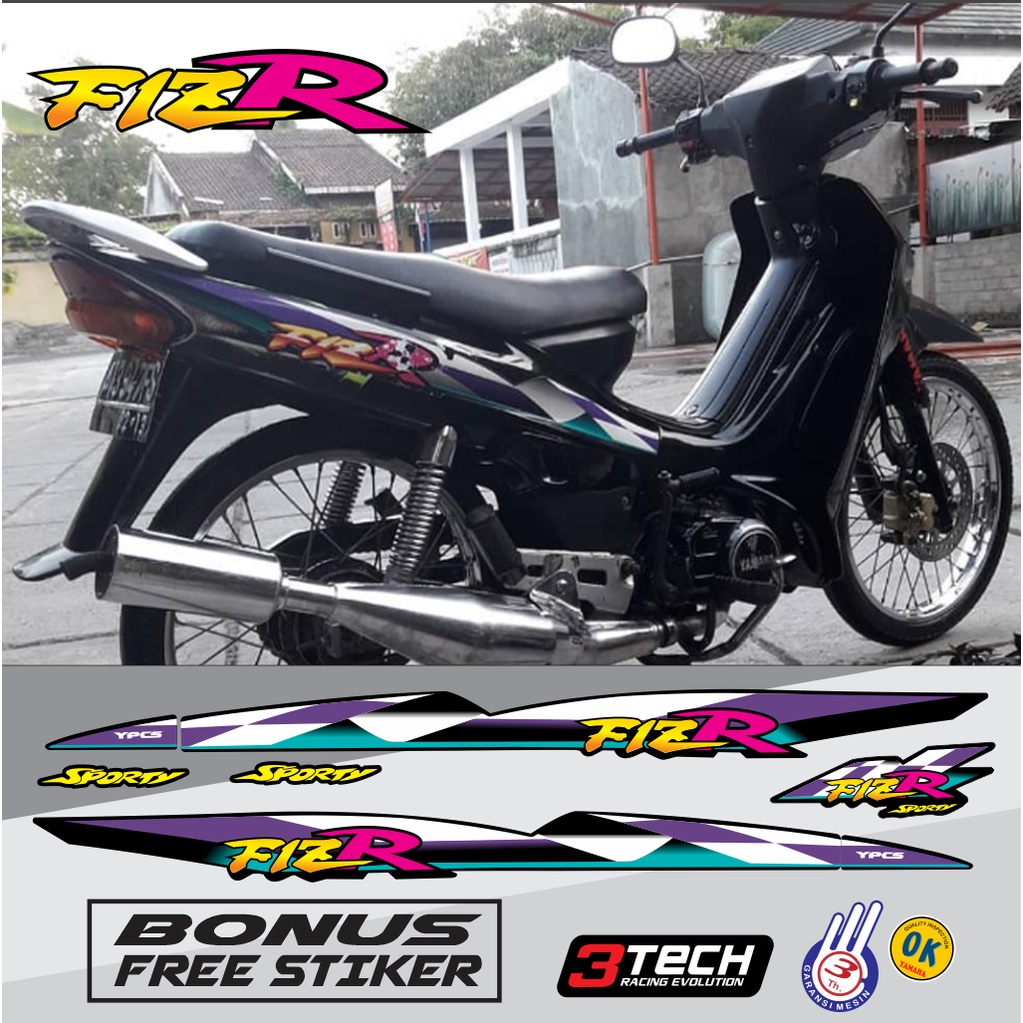 STRIPING FIZR 1997 1998  HITAM FIZ R YAMAHA