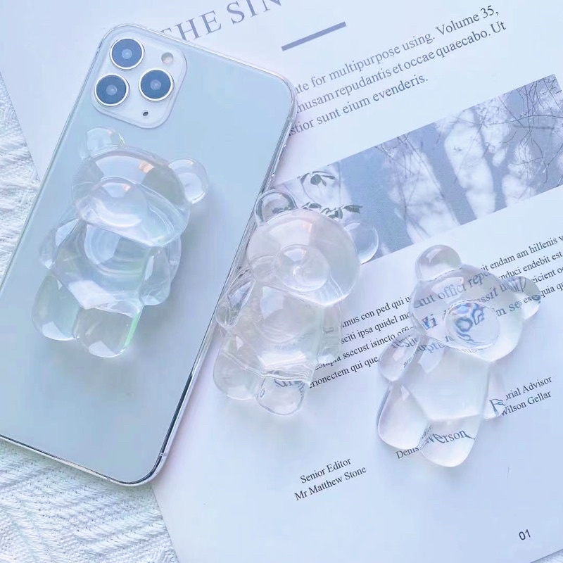 Cloud Bear Popsocket Phone Holder Pegangan HP Lucu