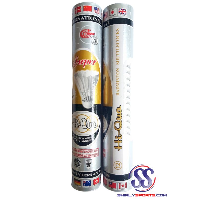 Shuttlecock Hi-Qua/Hiqua Silver Super Badminton Cock
