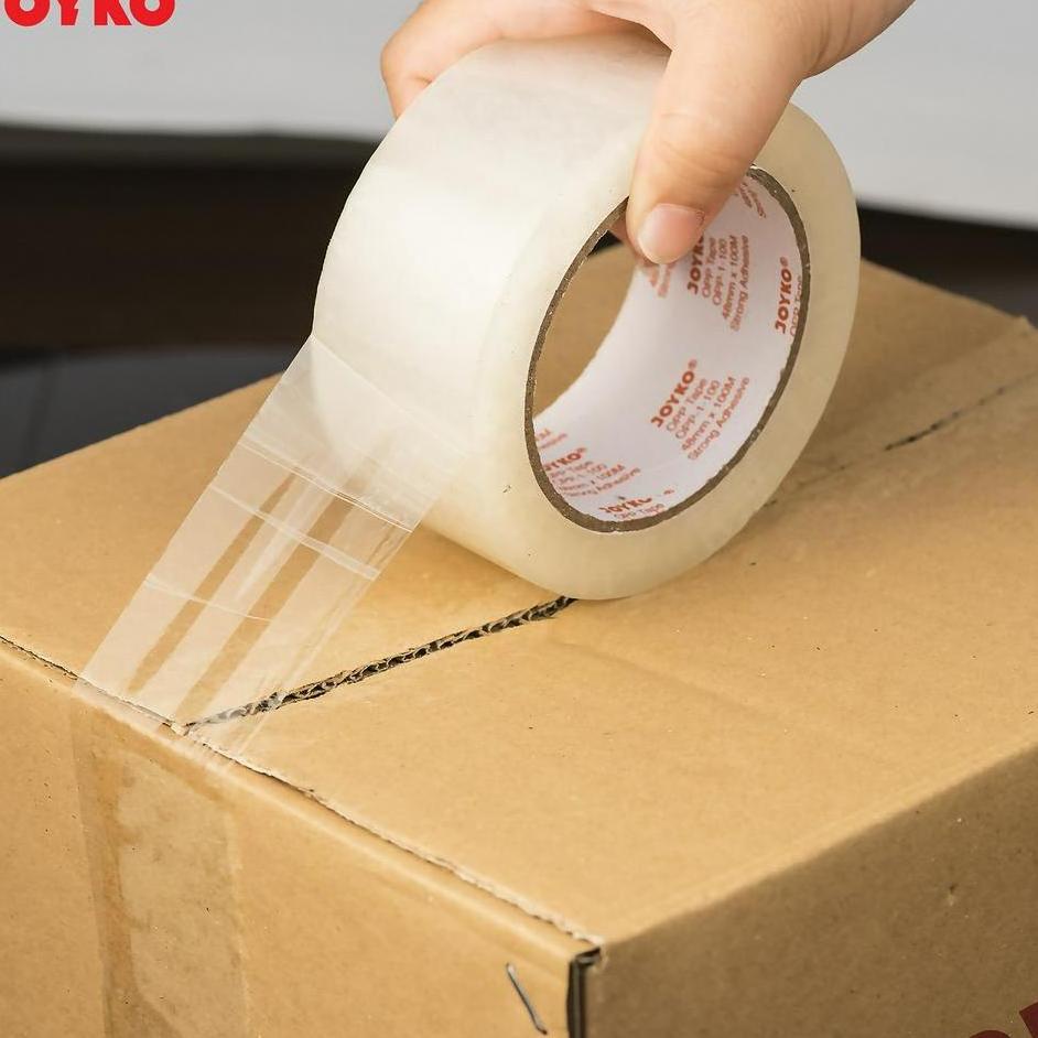 

Bestseller EBIJB Opp Tape Pita Perekat Lakban Bening Joyko OPP-1-100 48 mm x 109 Yard 60 Terbaru