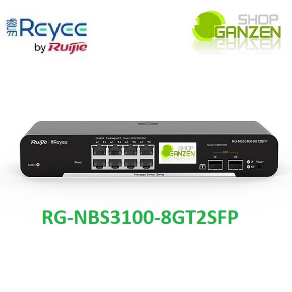 Ruijie Reyee RG-NBS3100-8GT2SFP L2 Gigabit Cloud Managed Switch 8 Port with 2 SFP Ports