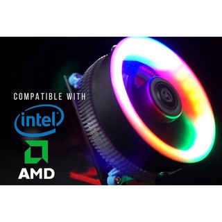 Fan Processor Prosesor Gaming LED RGB Intel AMD Alseye TBF100