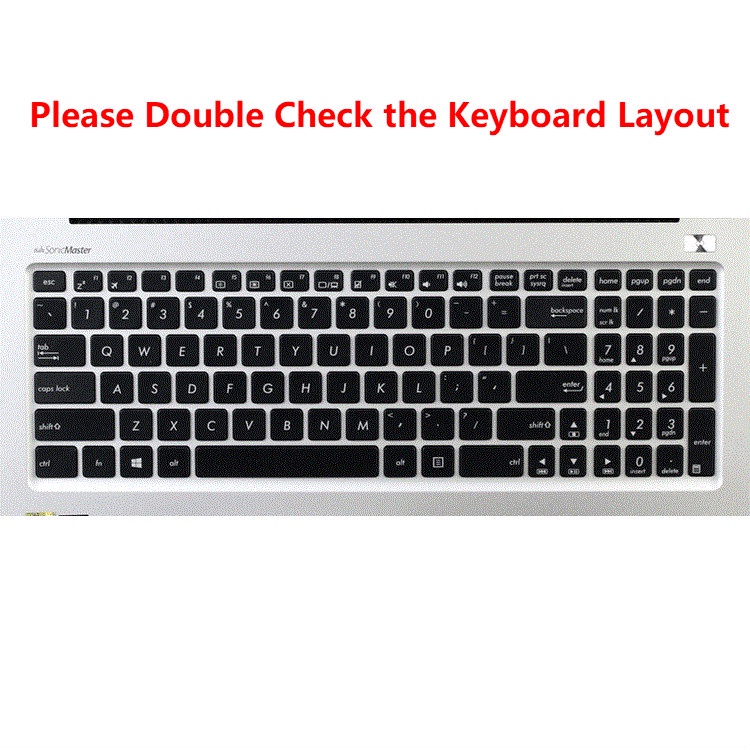 Ultra Thin Silicone Keyboard Protector For Asus K55 K55V A55V F550L X552W 15.6 Inch