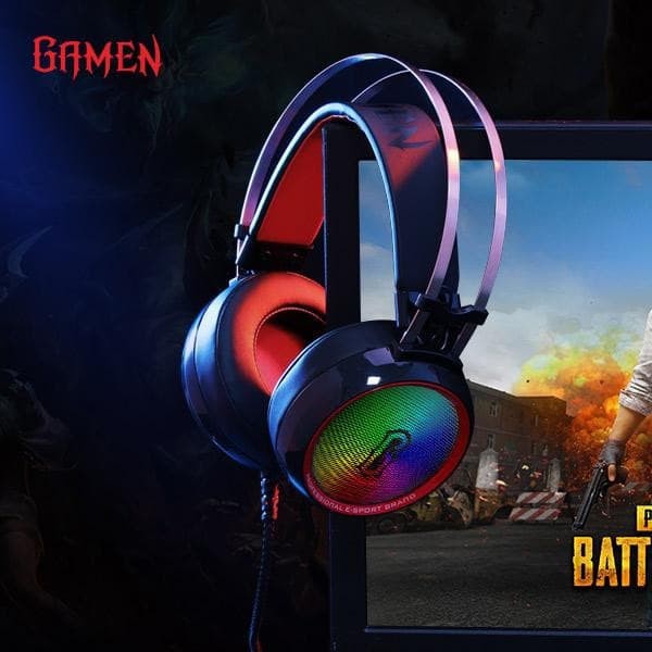 Headset Gaming 7.1 Surround Sound Gamen RGB Led Usb gh1200