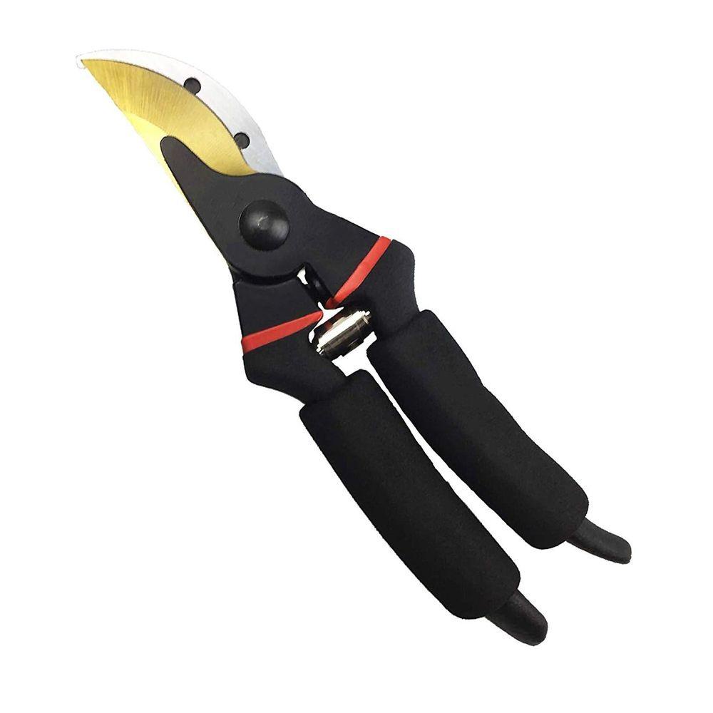 [Elegan] Garden Pruner Ergonomis Lurus Geser Stainless Steel Perlengkapan Taman Hemat Tenaga Kerja Grafting Tools