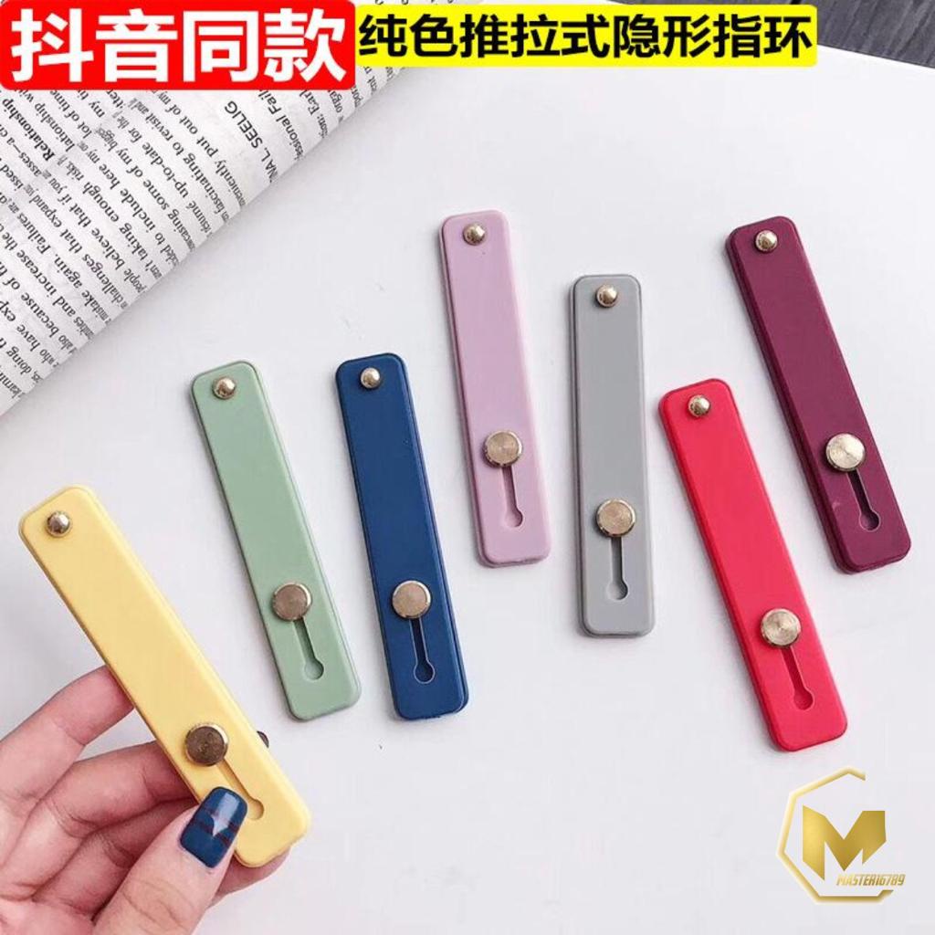 handstand handgrip pegangan jari dudukan hp telepon dorong tarik universal candy koper choice MA2014