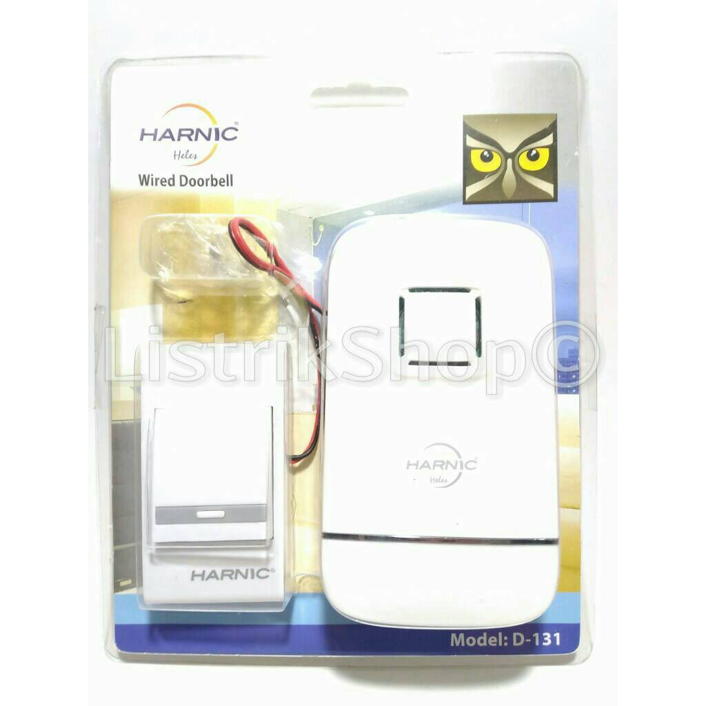 Bel Pintu Kabel Battery dengan Tombol Heles D-131