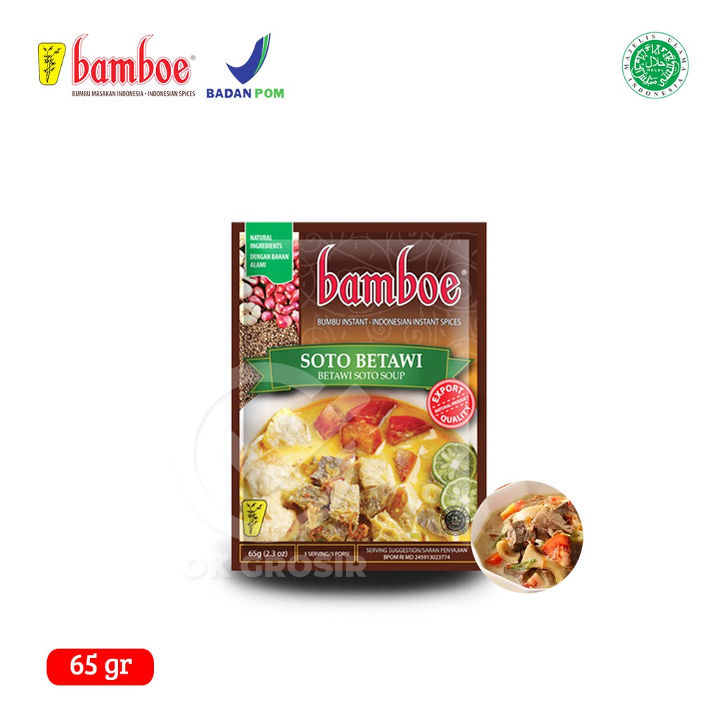 

Bamboe Bumbu Soto Betawi / Bumbu Instan (65 gr)