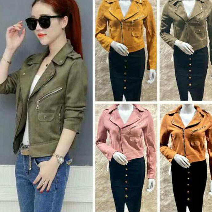 YUK BELI JAKET SUEDE IMPORT - JAKET WANITA IMPORT CEPETAN..