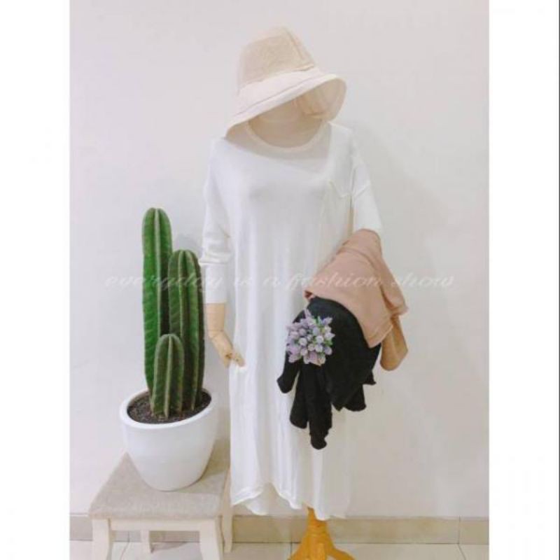 Dress Pocky Knit Import Premium