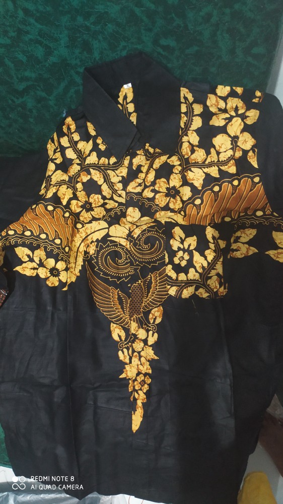 Bswart Batik Hrb026 Kenongo Hem Pendek Padi Pekalongan M L Xl Batik Pria Murah Modern Grosir
