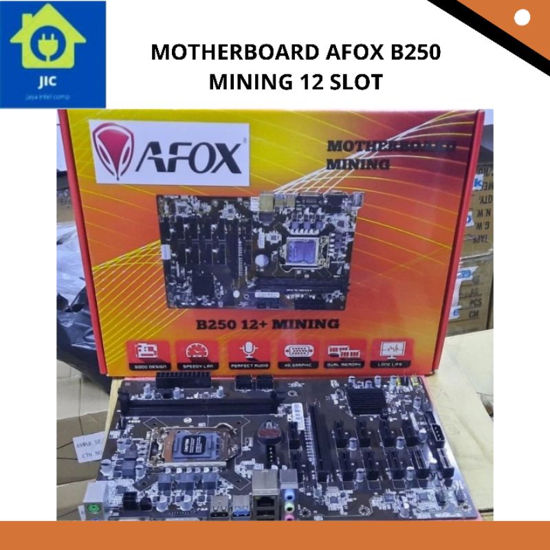 MOTHERBOARD AFOX B250 MINING 12 SLOT