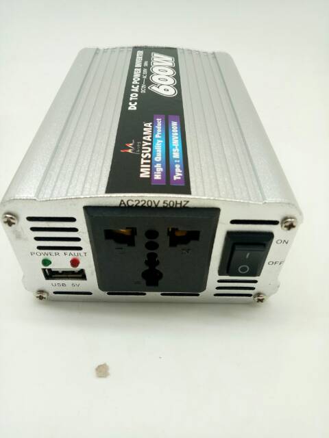 Power Invertwr Mitsuyama 600 MS-INV600W / MS 600 Rubah Dc Menjadi AC