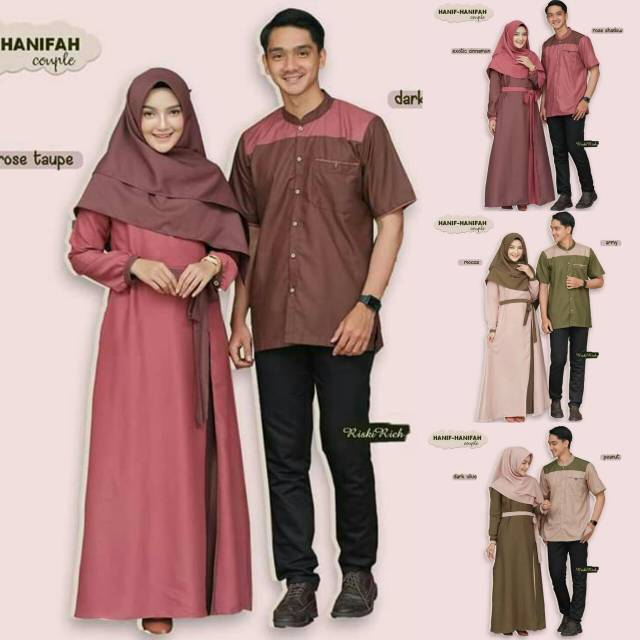 Couple muslim gamis koko FREE HIJAB