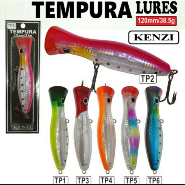 Lure POPPER KENZI TEMPURA (12cm / 38.5gram) FLOATING