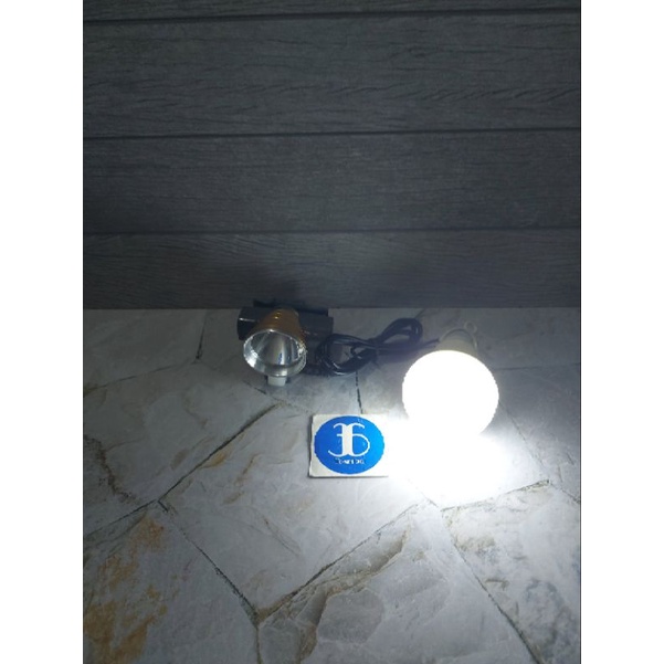 Senter Kepala Led Cahaya Putih Dan Kuning 7W Sunpro SL 8833 ORIGINAL