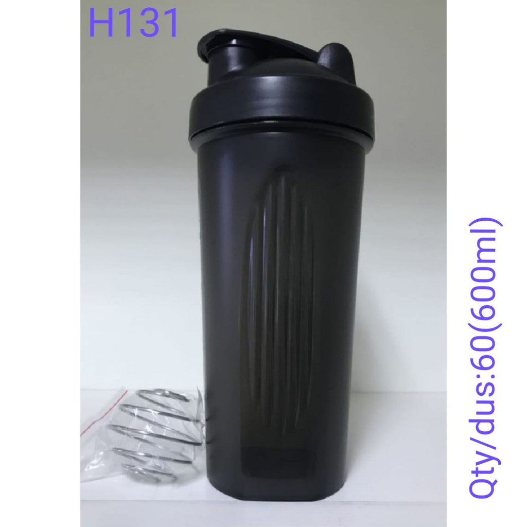 H131 H131-2 Botol Air Minum Shaker Apolo Plastik Polos 600ml - Botol Minum BPA Free