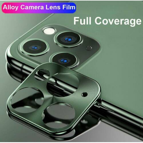 For iPhone 11 Metal Camera Frame Protectors Tempered Glass iPhone11 Pro Max Full Lens Film