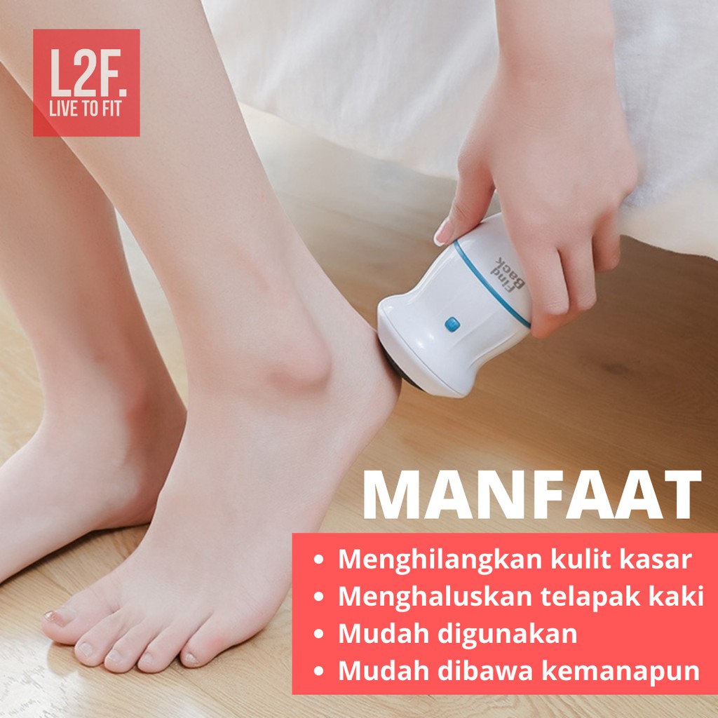 Alat Penghalus Perawatan Pembersih Kulit Tumit Kaki Kasar Personal Pedi Foot Grinder Find Back