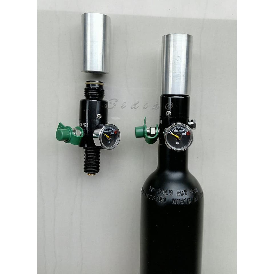 Adapter / sambungan regulator paintball ke blok chamber bocap