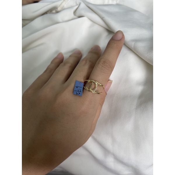 cincin wanita model simpel elegant emas asli kadar 875