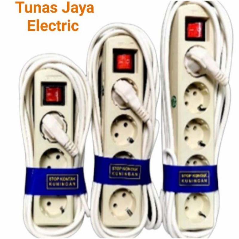 Stop Kontak Arde 5Lb + Kabel 5M (Kabel Tembaga)  SNI SUNFREE