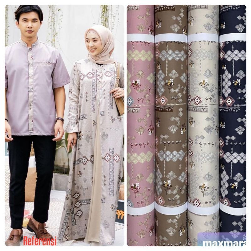 Kain Maxmara Motif Nusa harga setengah meter