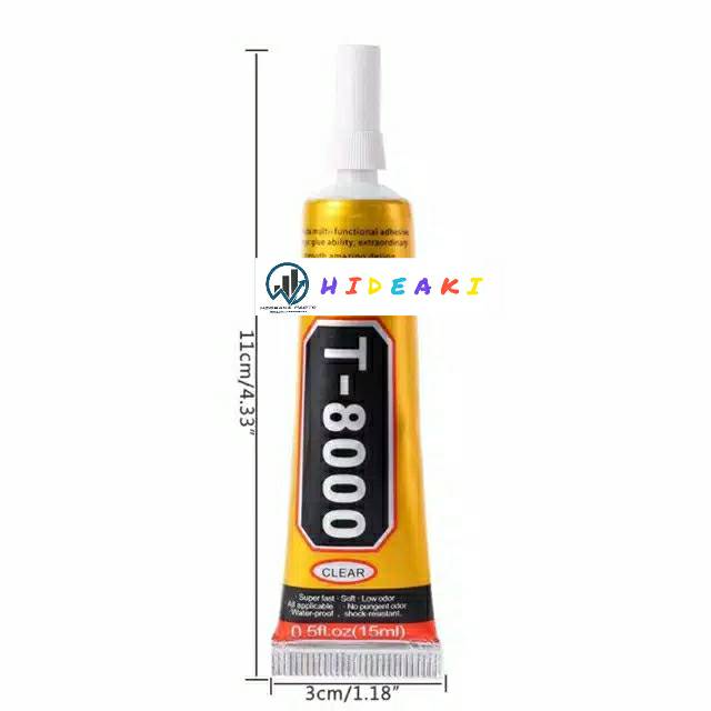 LEM PEREKAT LCD LEM TOUCHSCREEN T8000 PUTIH BENING 15ml