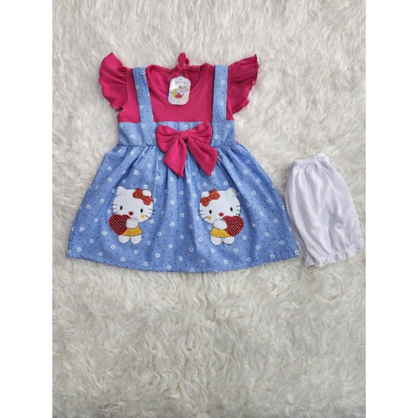 baju bayi perempuan dress hellokitty jghs11