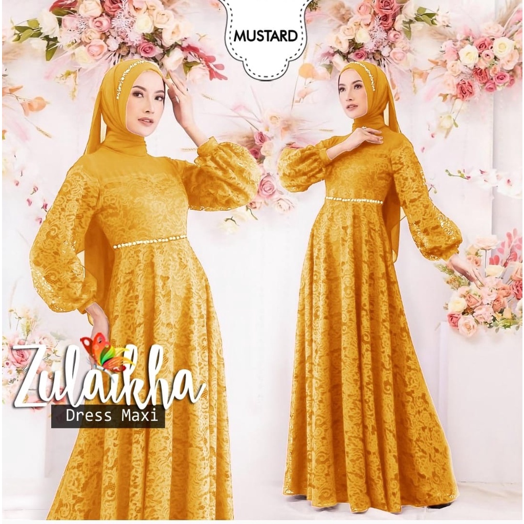 3 VARIASI COUPLE DAN GAMIS MAXY ZULAIKHA BRUKAT MOSCREPE MUTIARA MS JC ADA VIDEO REAL PICT