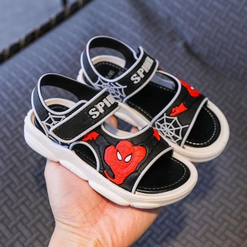 Medan Termurah KD023 Sandal anak laki import Size 21-30/Sendal tali anak spiderman import