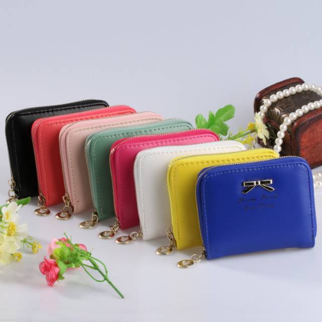 DOMPET CANTIK ORI DOMPET WANITA TRENDY AKSESORIS FASHION DOMPET KOIN UANG KERTAS ID CARD REALPICT 03