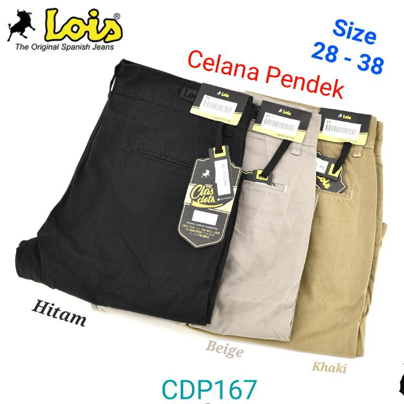 Celana Pendek Pria Chinos Lois CDP167 Original