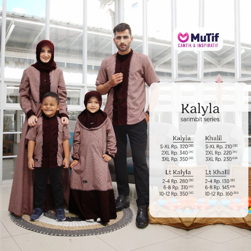 [READY] SARIMBIT MUTIF KALYLA MAROON MARUN GAMIS KALILA MARUN KOKO KHALIL