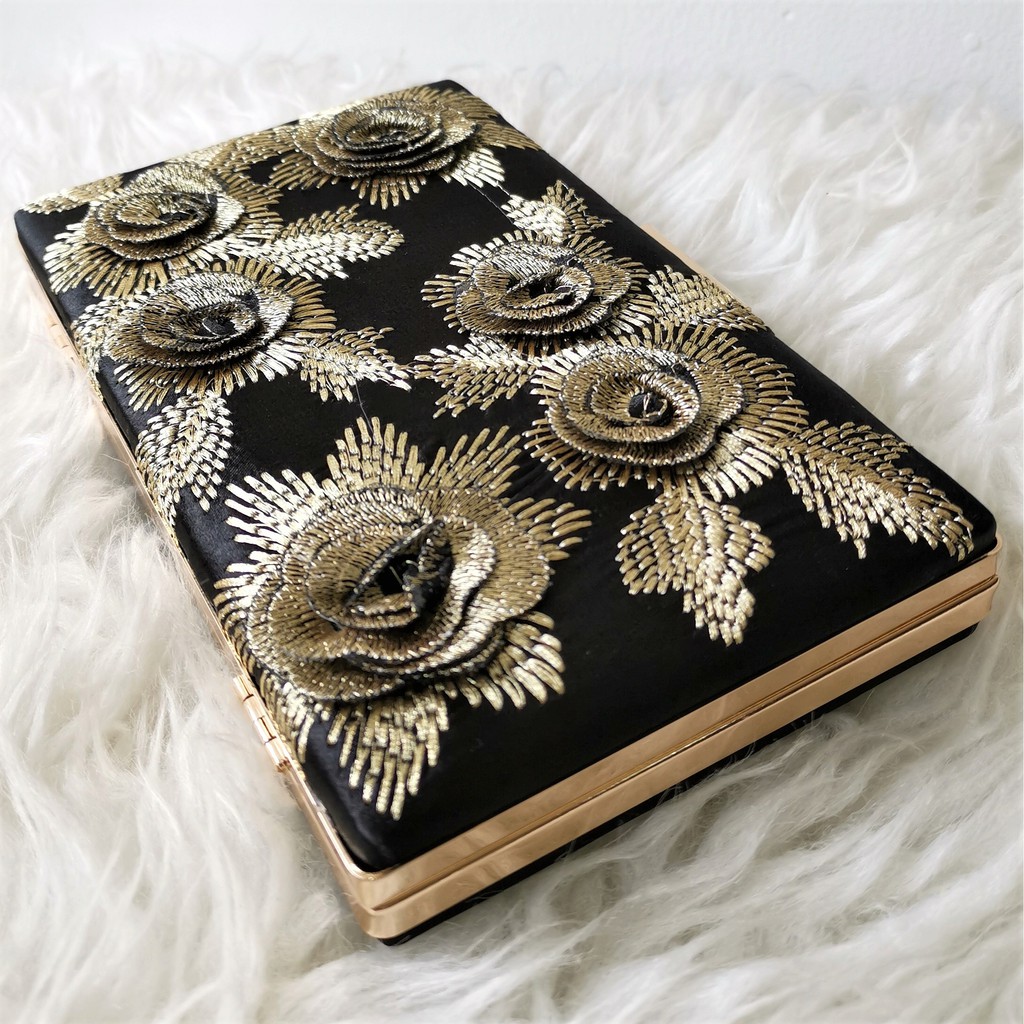 Tas Pesta Clutch Bordir Impor - Evening Bag