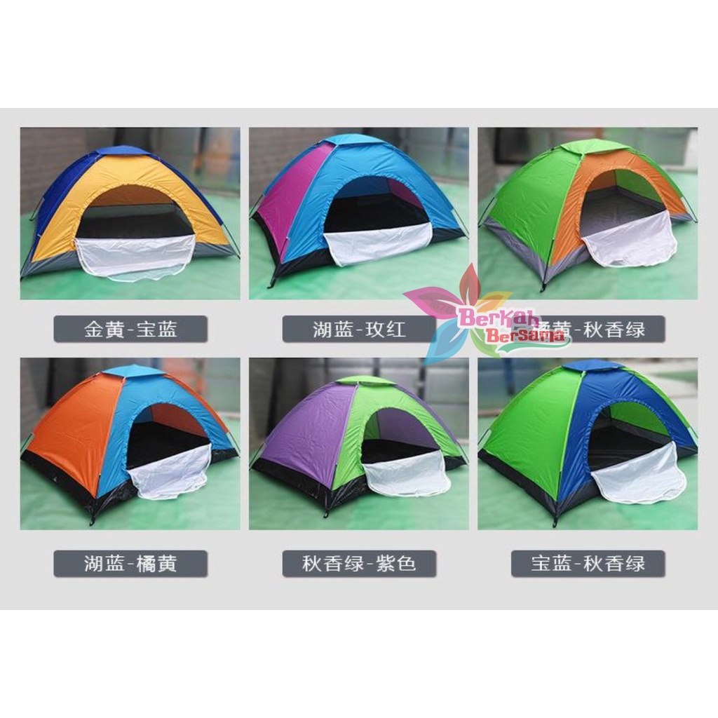 RT106 Tenda Camping outdoor indoor kapasitas 2-3 orang ukuran 2m x 1,5m BB6470