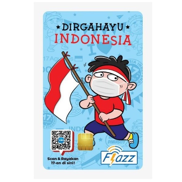 Kartu Flazz Gen 2 /Gen2 - DIRGAHAYU INDONESIA Edition /eToll /eMoney