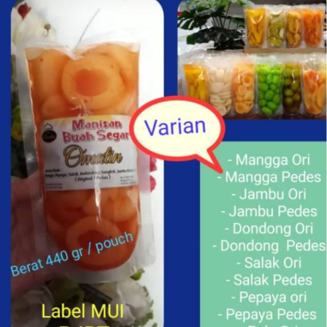 

Manisan Buah Segar 440 gram