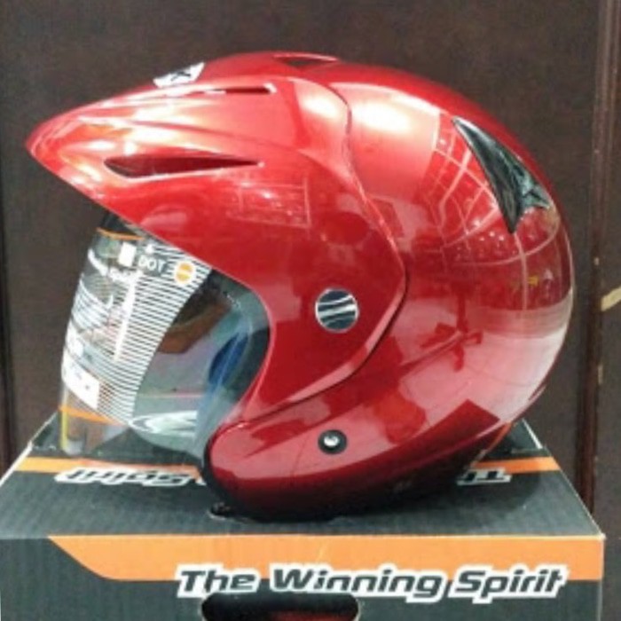 INK CX22 CX 22 merah marun red maroon helm ORIGINAL 100%